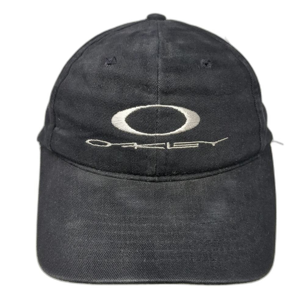 Oakley Software 1242 Snapback Hat Black One Size Logo Made in USA Vintage Rare